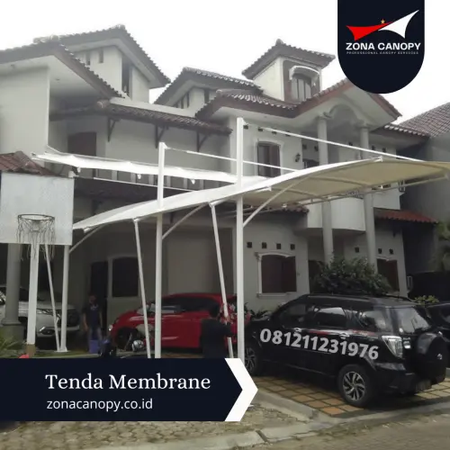 Canoppy Membrane Carport di Purwakarta