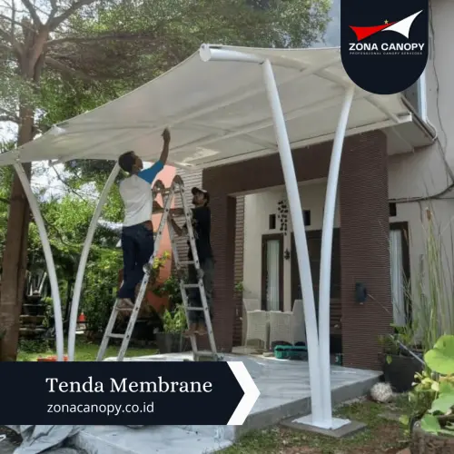 Canoppy Membrane Teras Rumah di Purwakarta